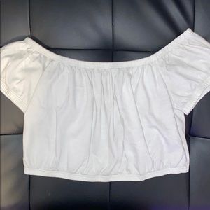 Barely worn hollister off the shoulder shirt